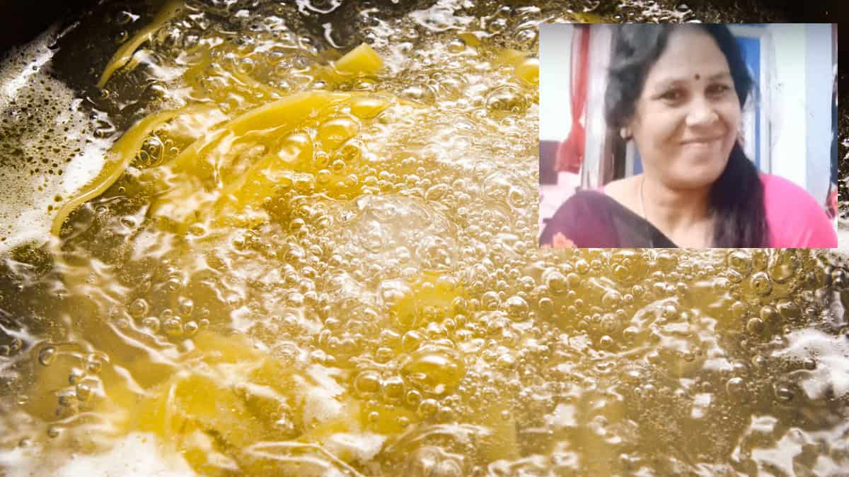 Boiled oil throw to husband by wife in chennai and he died 