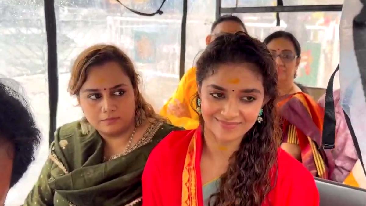 Keerthy Suresh in Tirupati