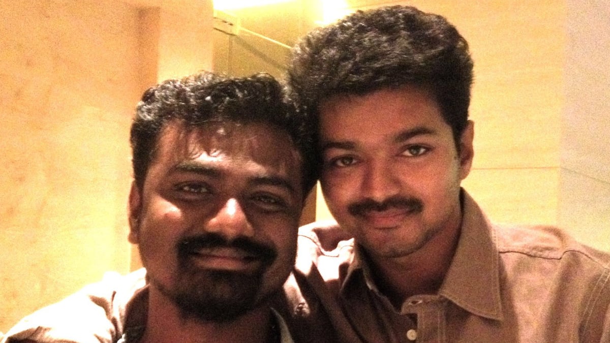 Rajkumar Periasamy with Vijay old photo