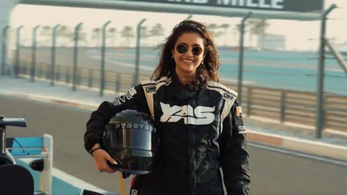 keerthy suresh car race 