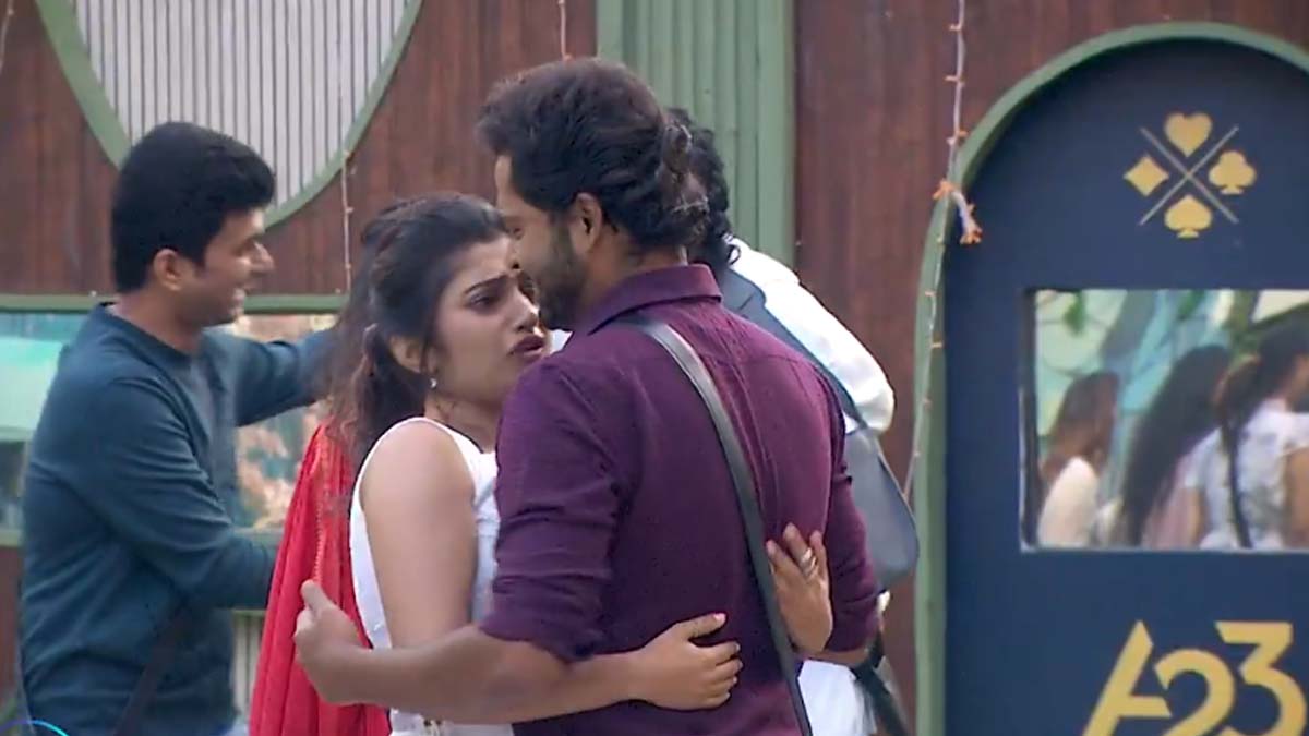 Arun and Archana in Bigg Boss House