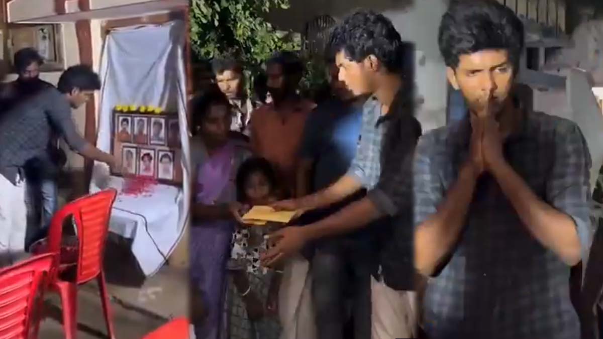 Kpy Bala Helps To Tiruvannamalai Landslide affected Families