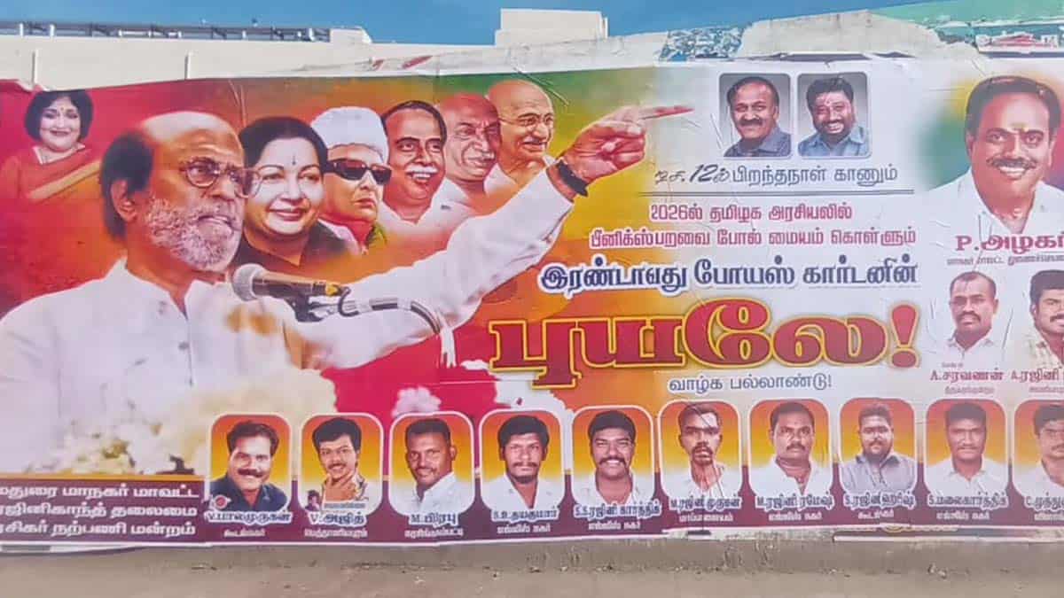 Rajini Fans Poster viral in Madurai