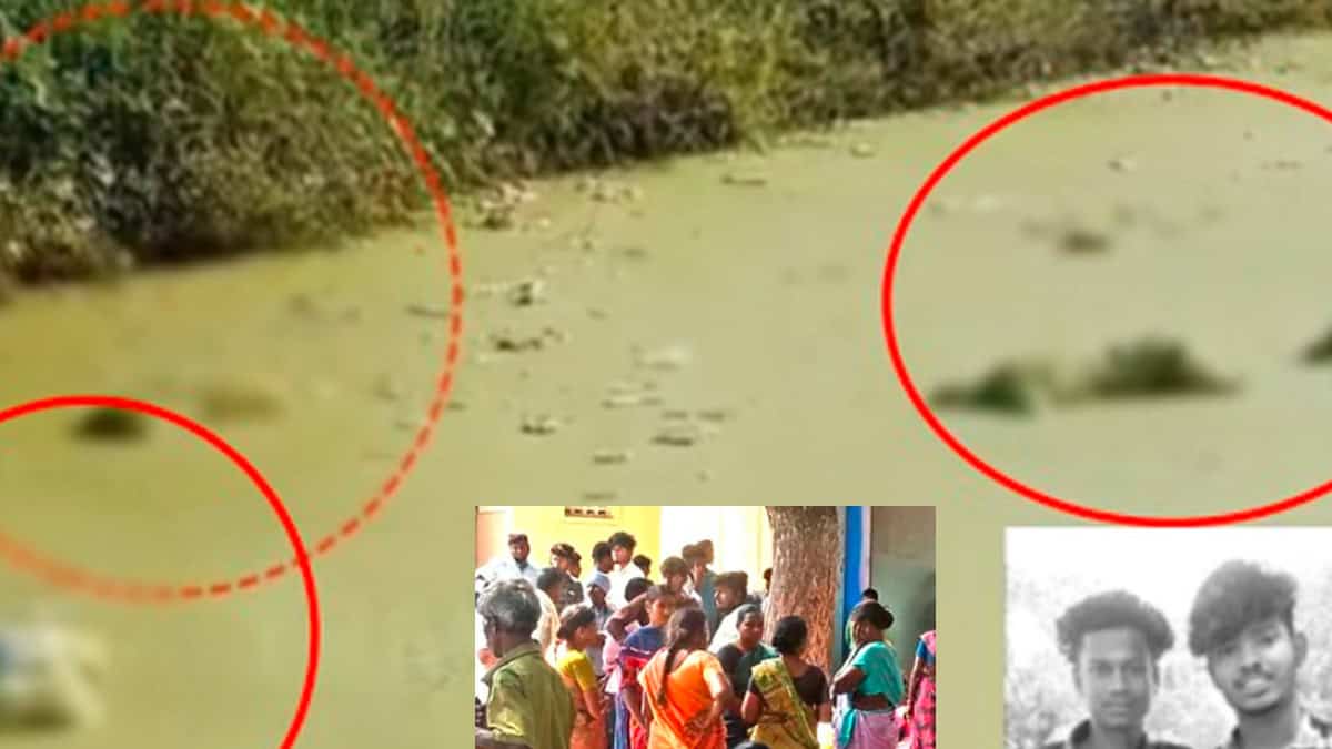 Three included school girl death bodies founds in pond near udumalai 