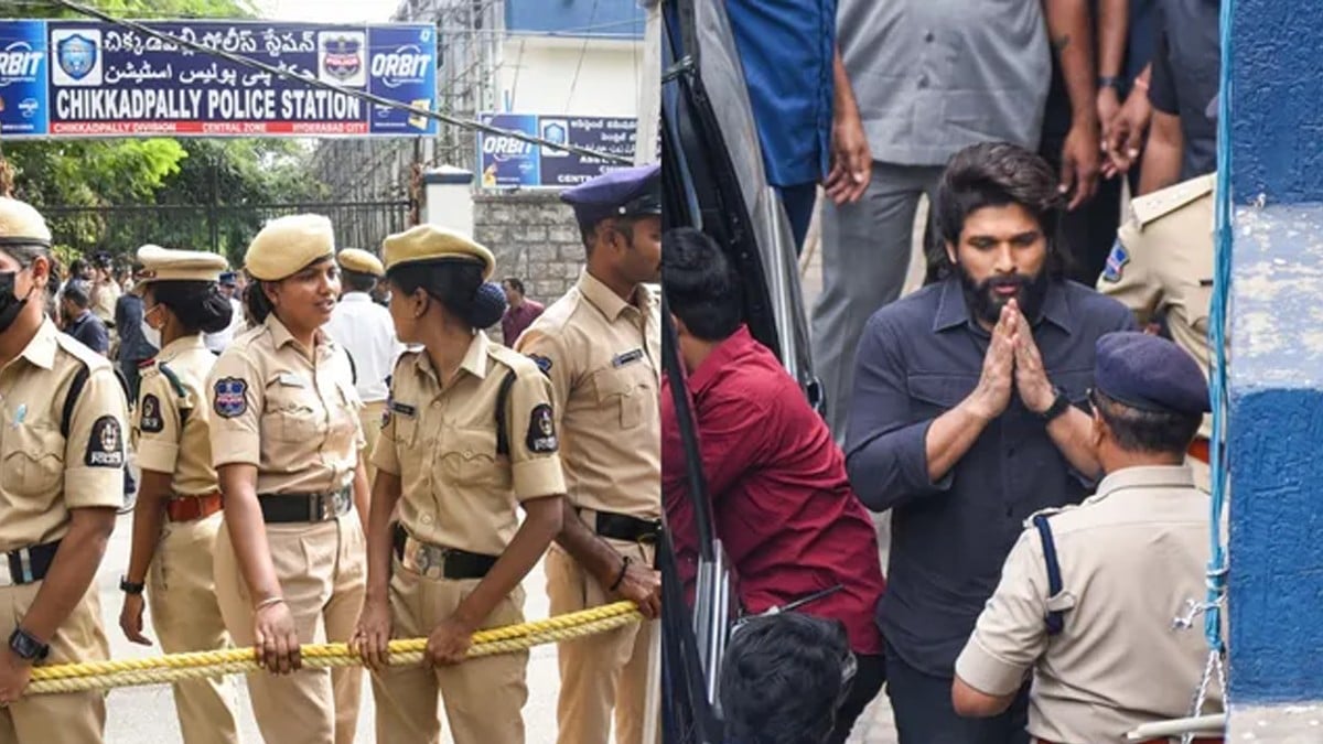 Allu Arjun Emotional at Investigation
