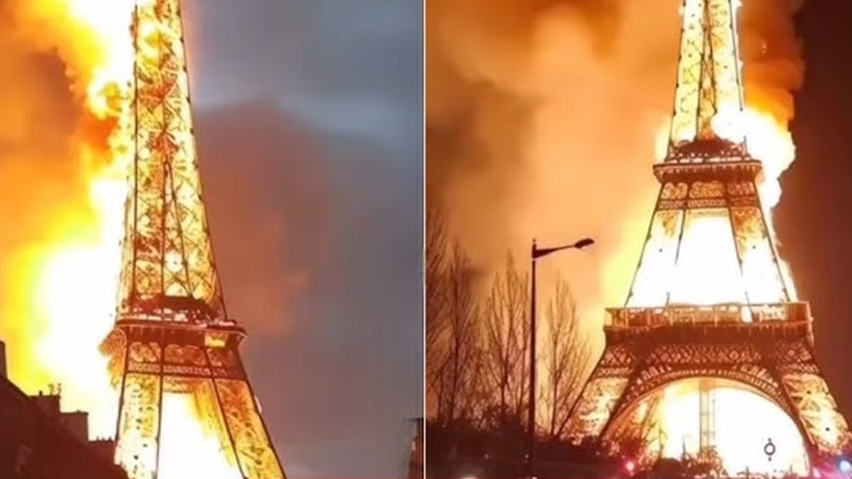 Eiffel Tower Christmas Celebration Incident
