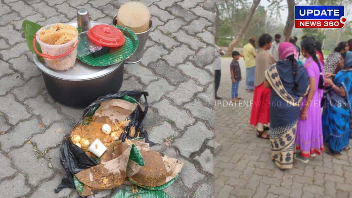 Devotees Eat Non veg in Tirupati temple campus