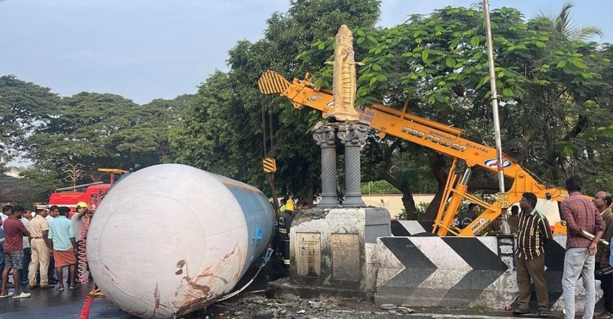 Coimbatore gas tanker lorry accident 