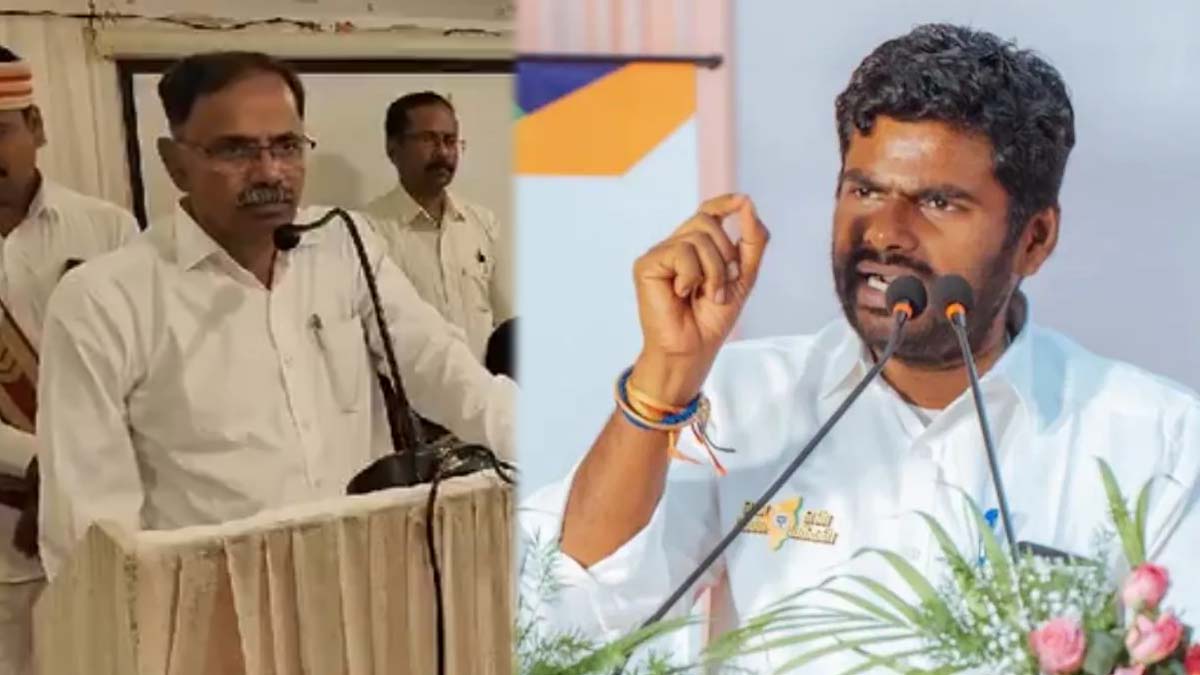 Annamalai Condemned Mayiladuthurai Collector Maha Bharathis Controversial Speech