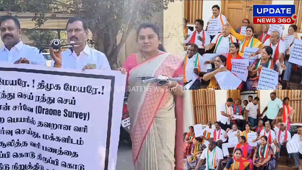 Coimbatore Admk And Dmk Alliance Councilors Protest