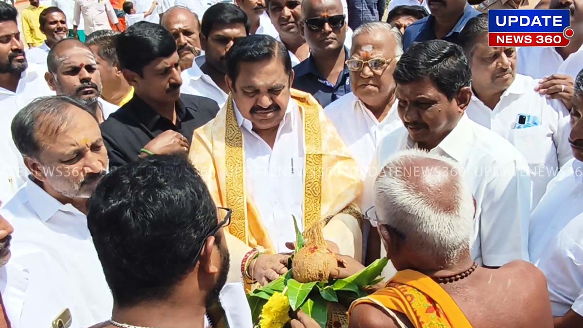 Eps Visit in Edappadi Murugan Temple