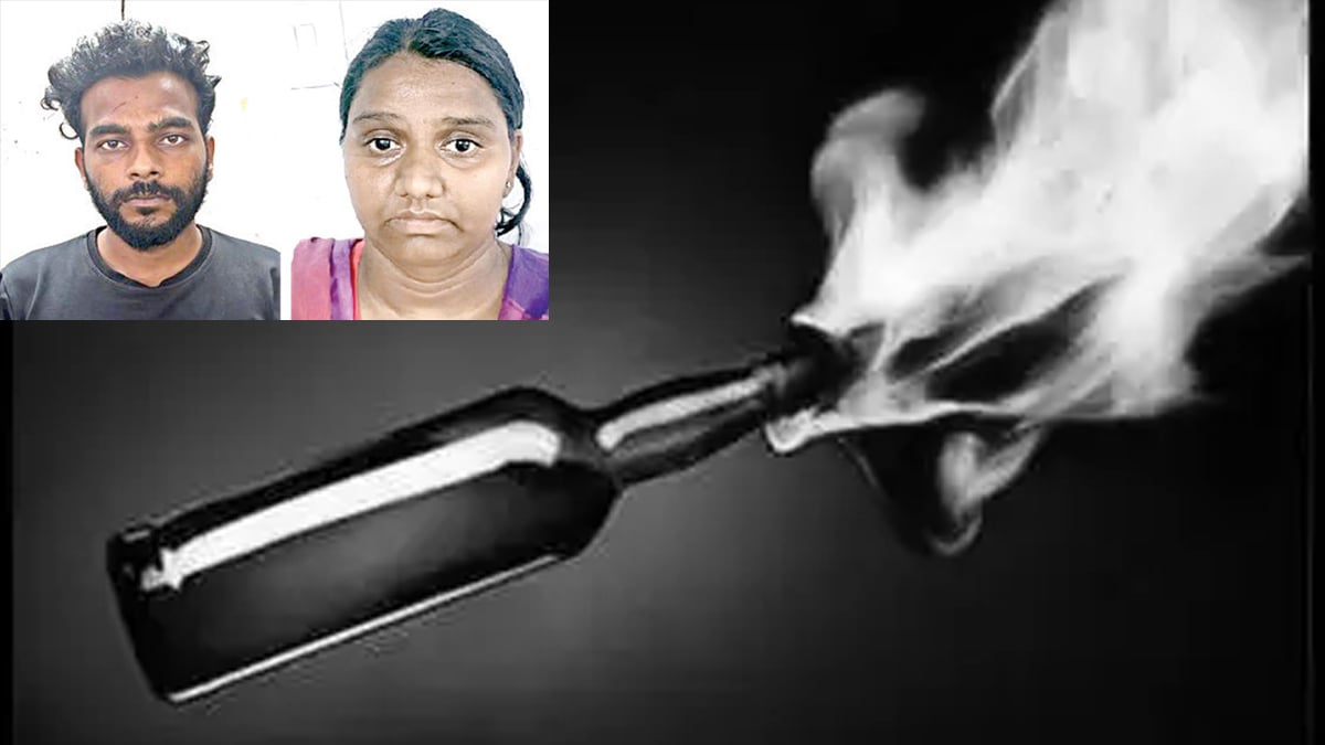 Petrol bomb attack to Mother 