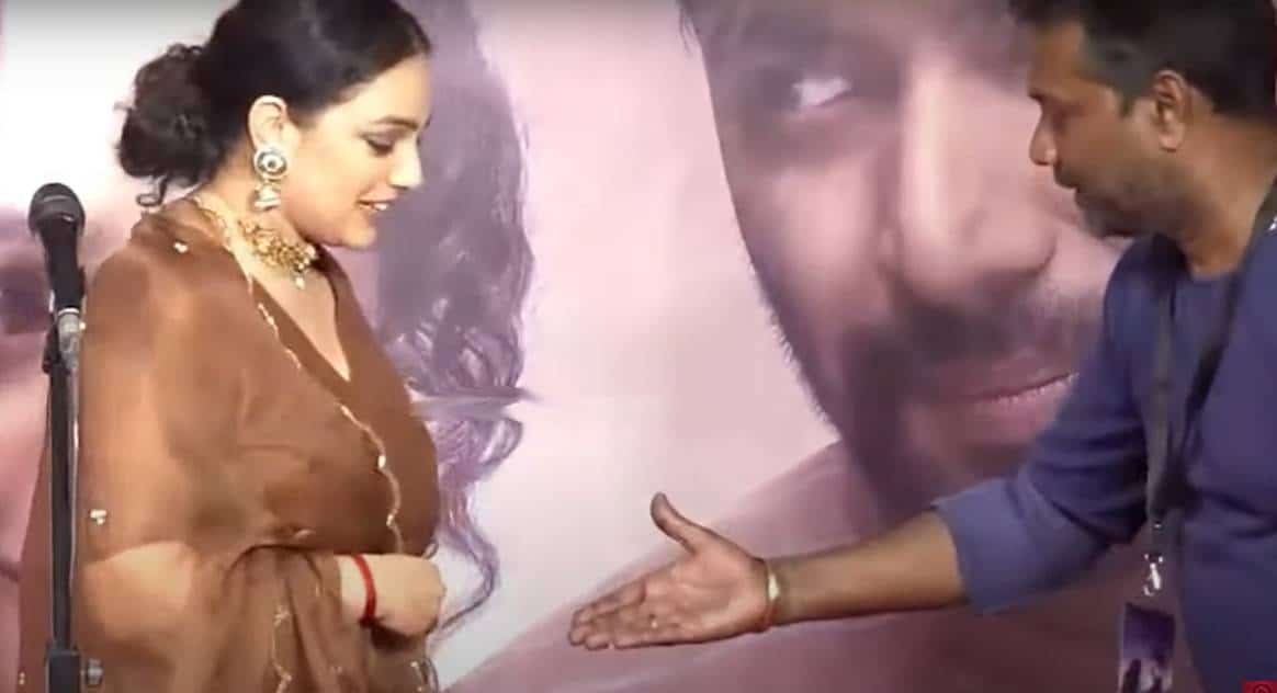 nithya menen answer about the hand shake video controversy