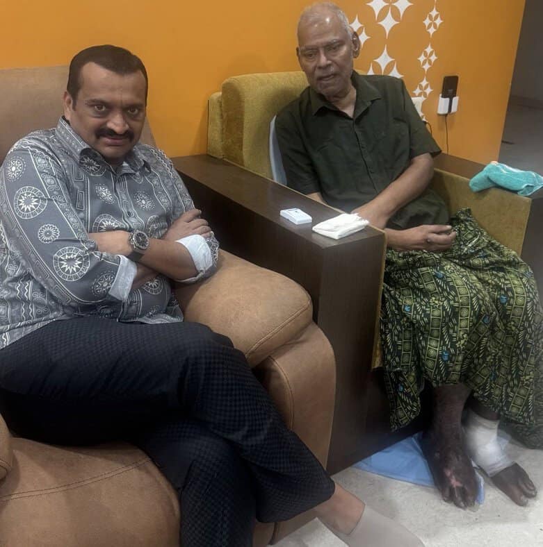 actor kota srinivasa rao latest shocking photo viral on social media
