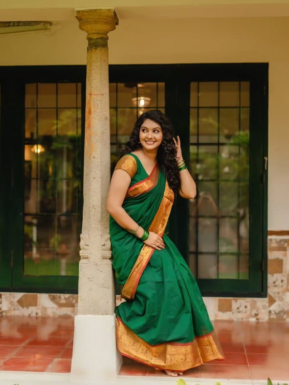 Rachitha Mahalakshmi New Saree Photos