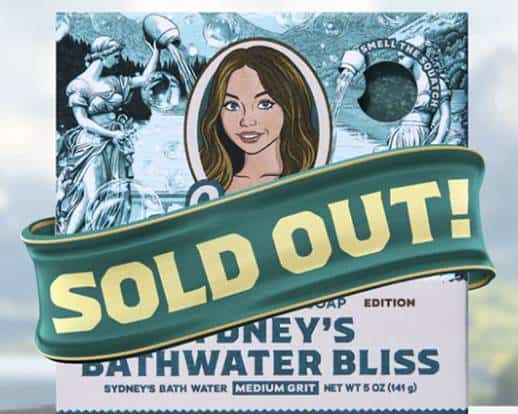 sydney sweeney bath soap Sydney Water Bath Bliss sold out 