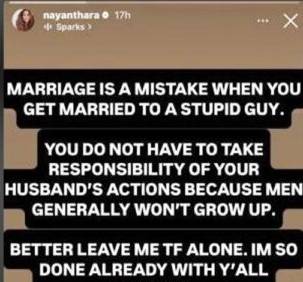 netizens asking that if any issue between nayanthara and vignesh shivan because of screenshot 
