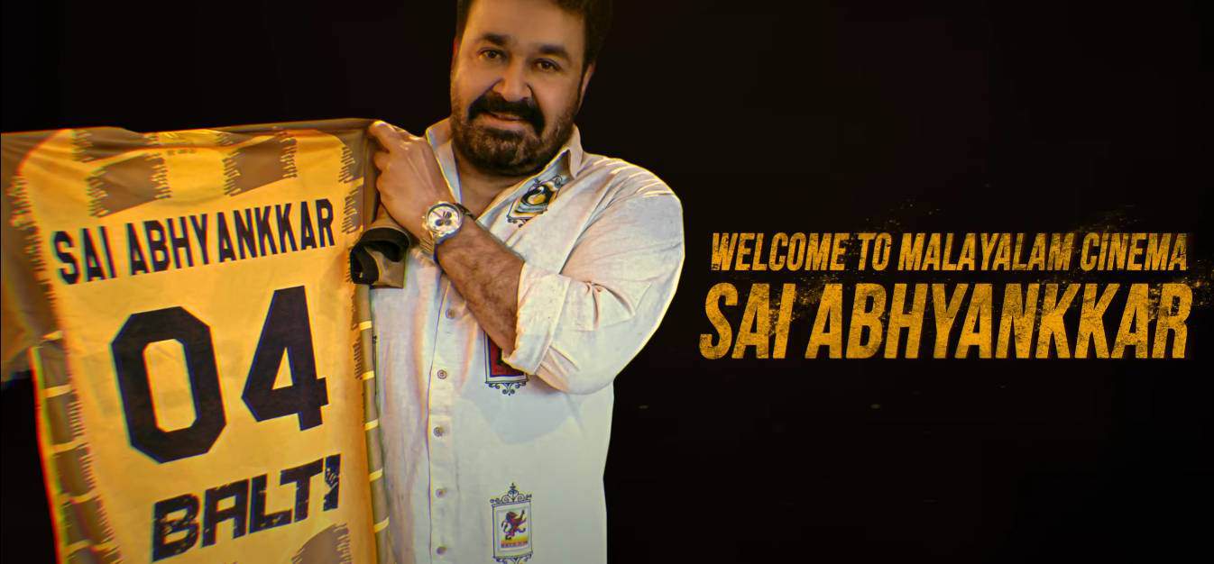 sai abhyankkar introducing in malayalam cinema through balti movie