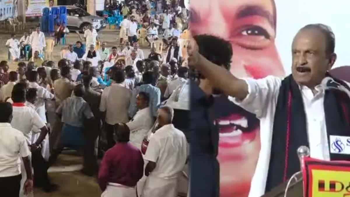 எங்கடா போறீங்க…கேமராவ பிடுங்கி எறியுறேன்.. பத்திரிகையாளர்களை தகாத வார்த்தையால் திட்டிய வைகோ!!